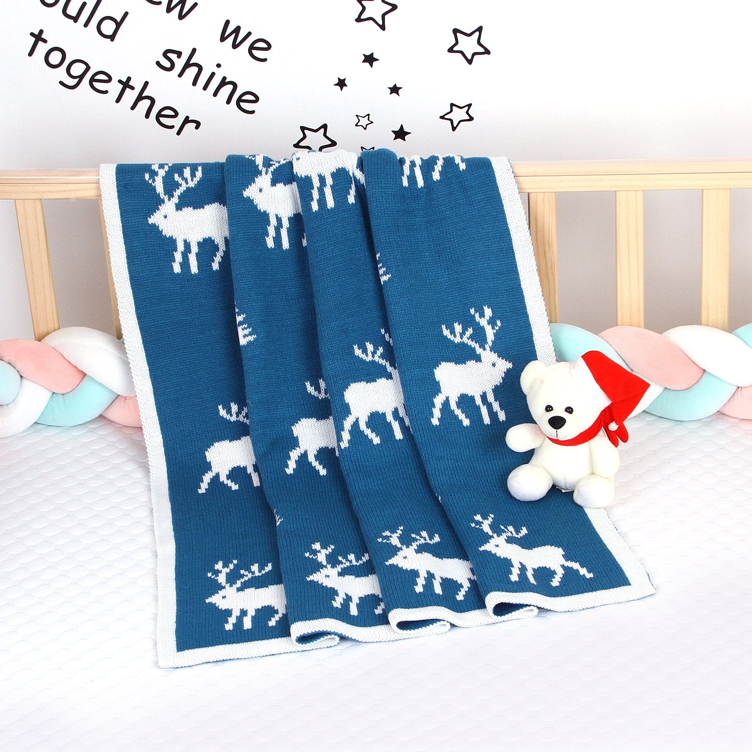 Cute Elk Baby Holding Blanket Baby Stroller Cover Quilt Baby Wholesale Clothing