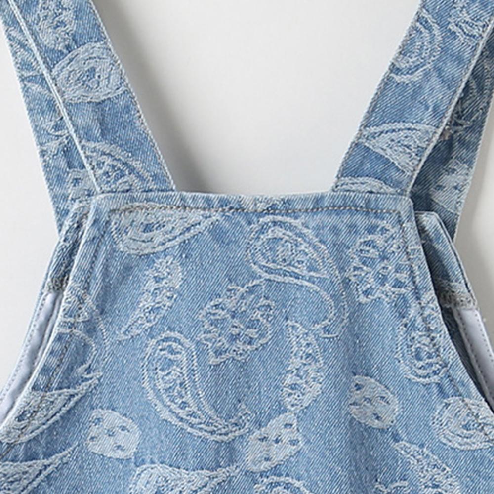 Girls Denim Pocket Suspender Dress wholesale childrens clothing