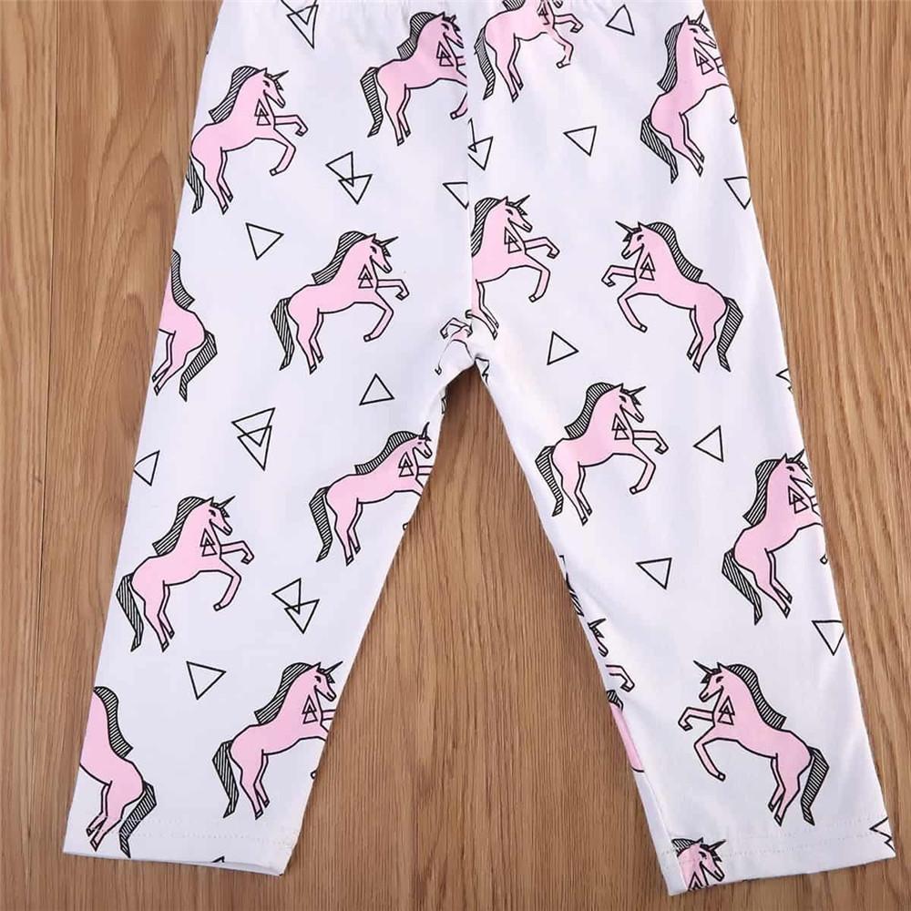 Girls Elastic Waist Animal Print Trousers