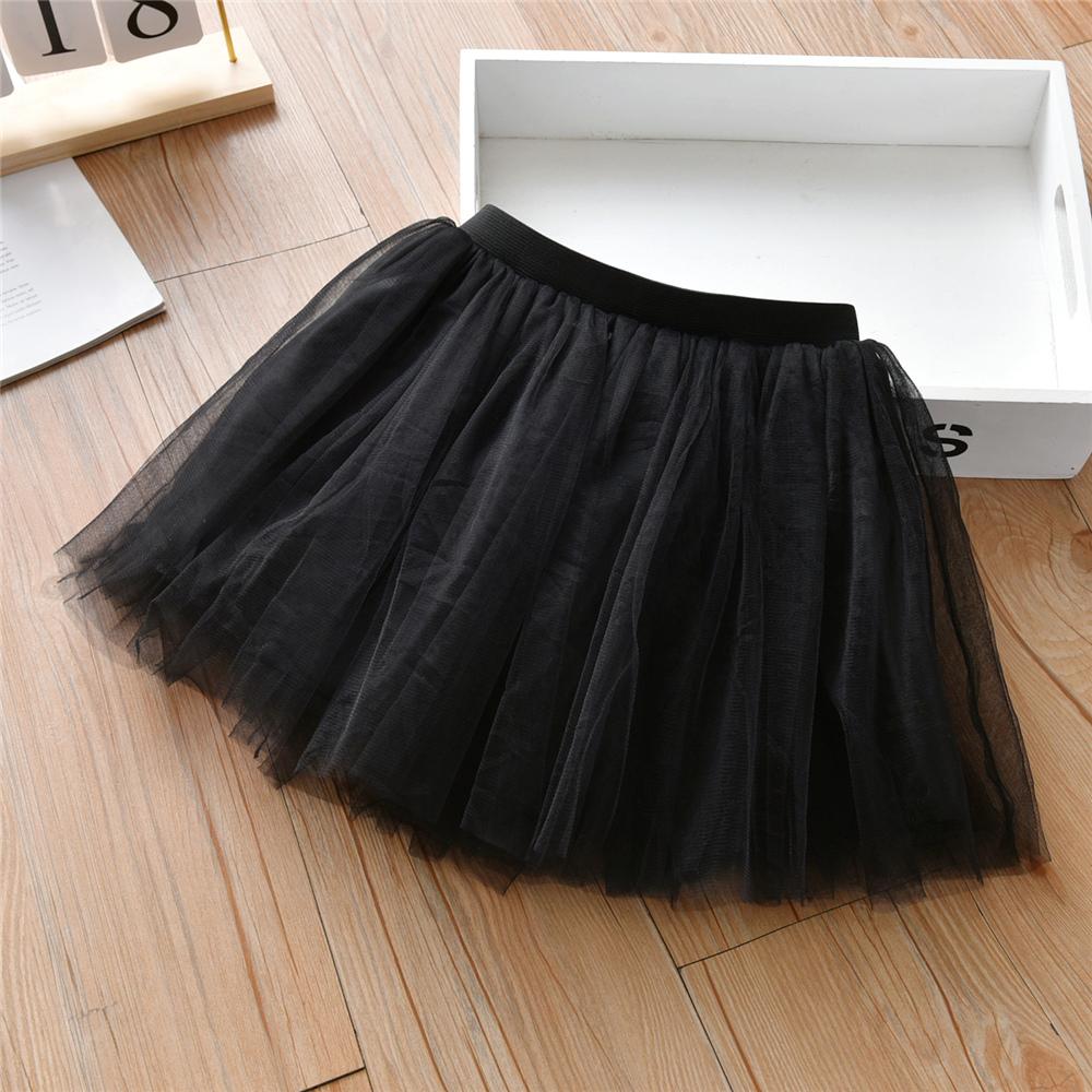 Girls Fashion Elastic Waist Mesh Skirt kids clothing wholesale