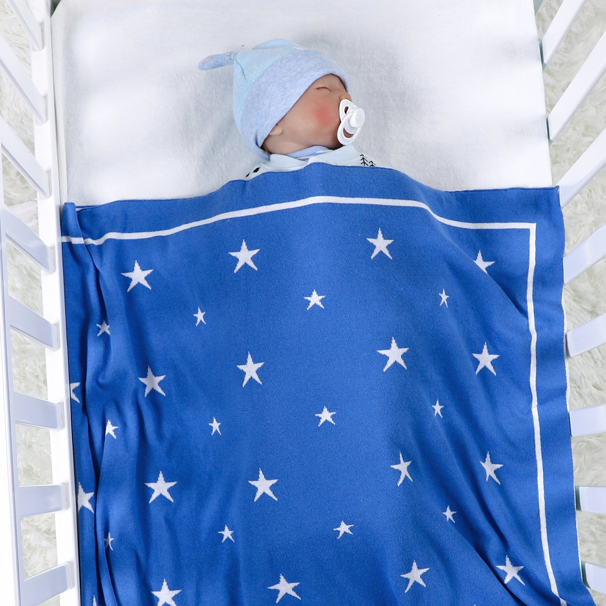 Five-Pointed Star Jacquard Blanket For Infants And Toddlers Baby Clothes Wholesale