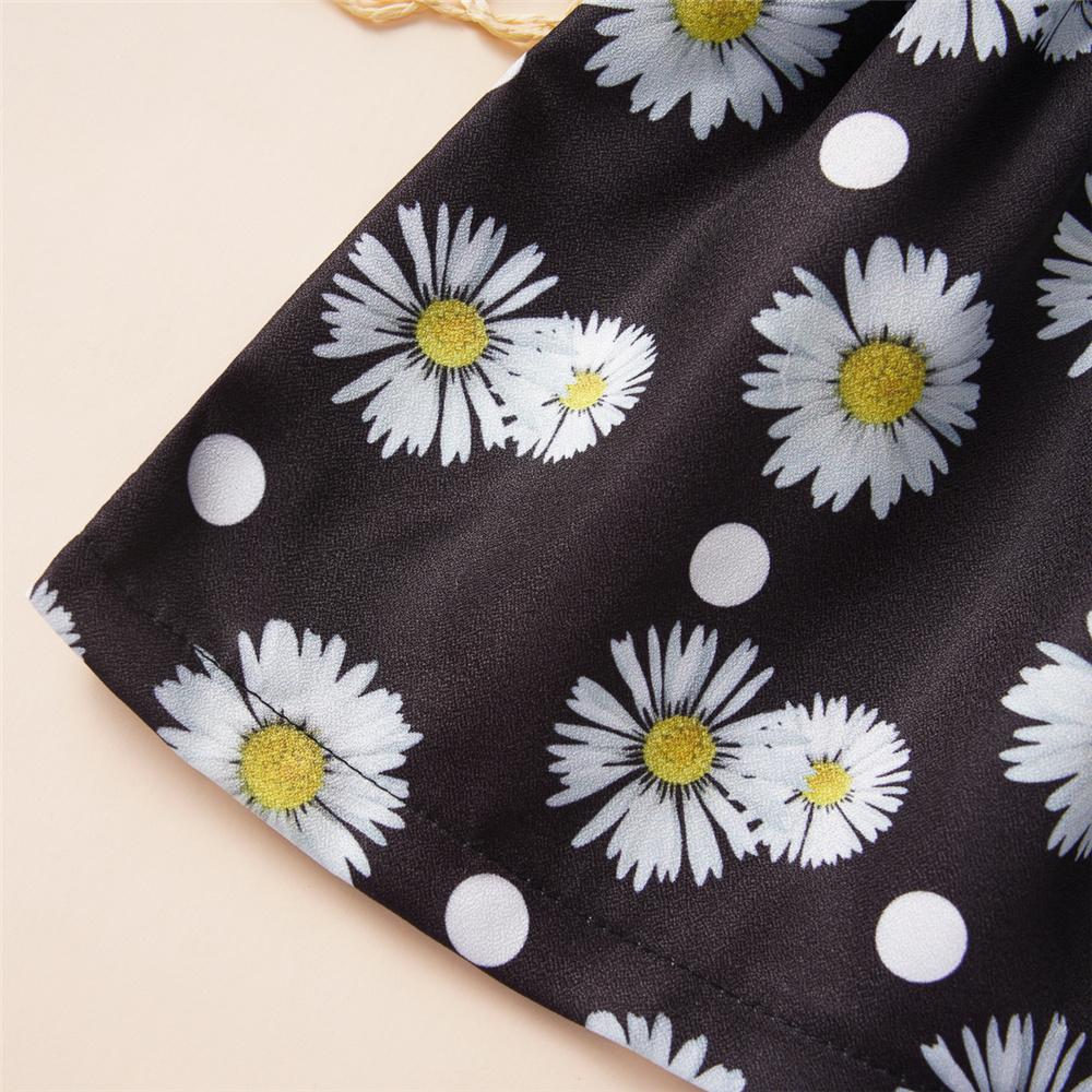 Girls Floral Printed Belt Skirt Baby Girl Boutique Clothing Wholesale