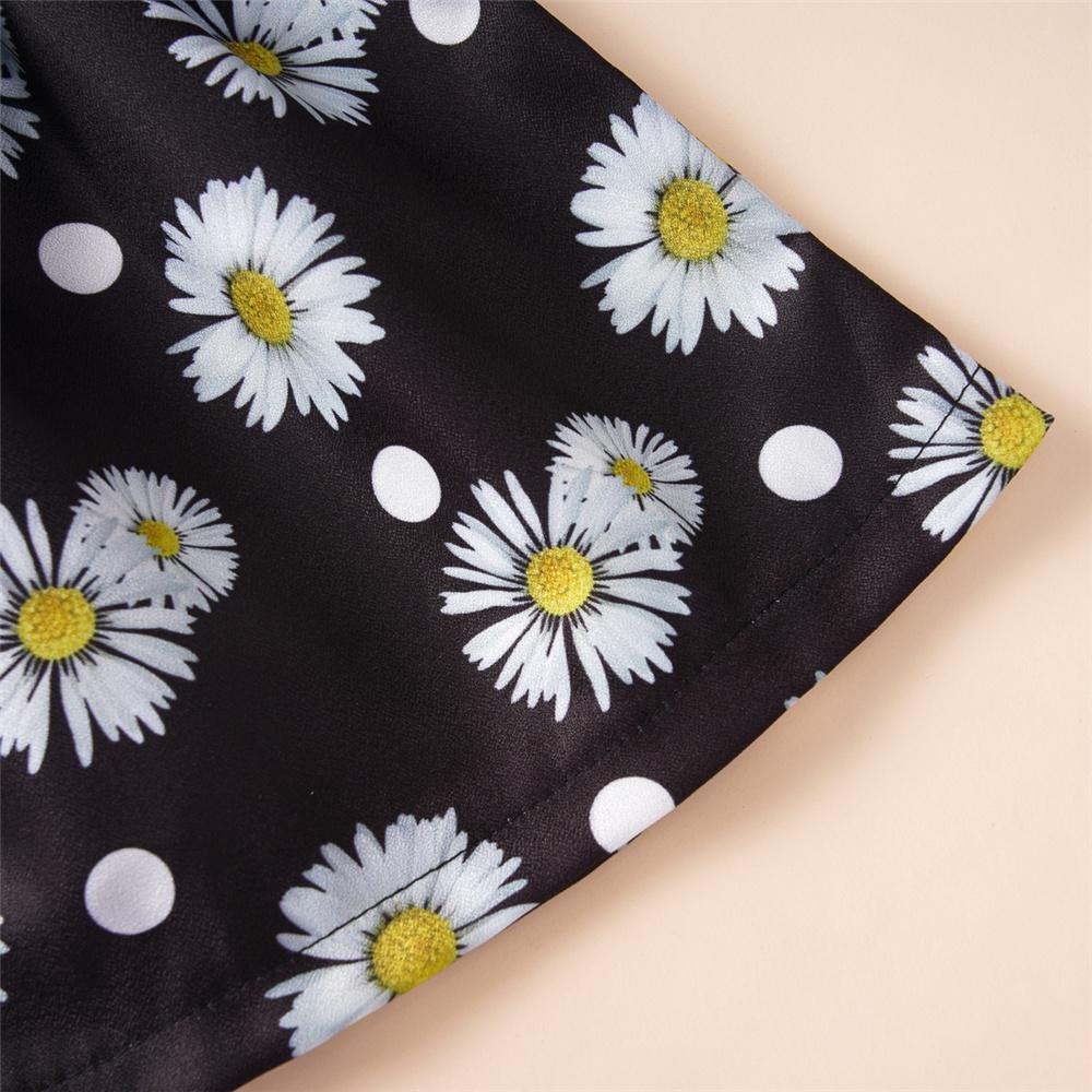 Girls Floral Printed Belt Skirt Baby Girl Boutique Clothing Wholesale