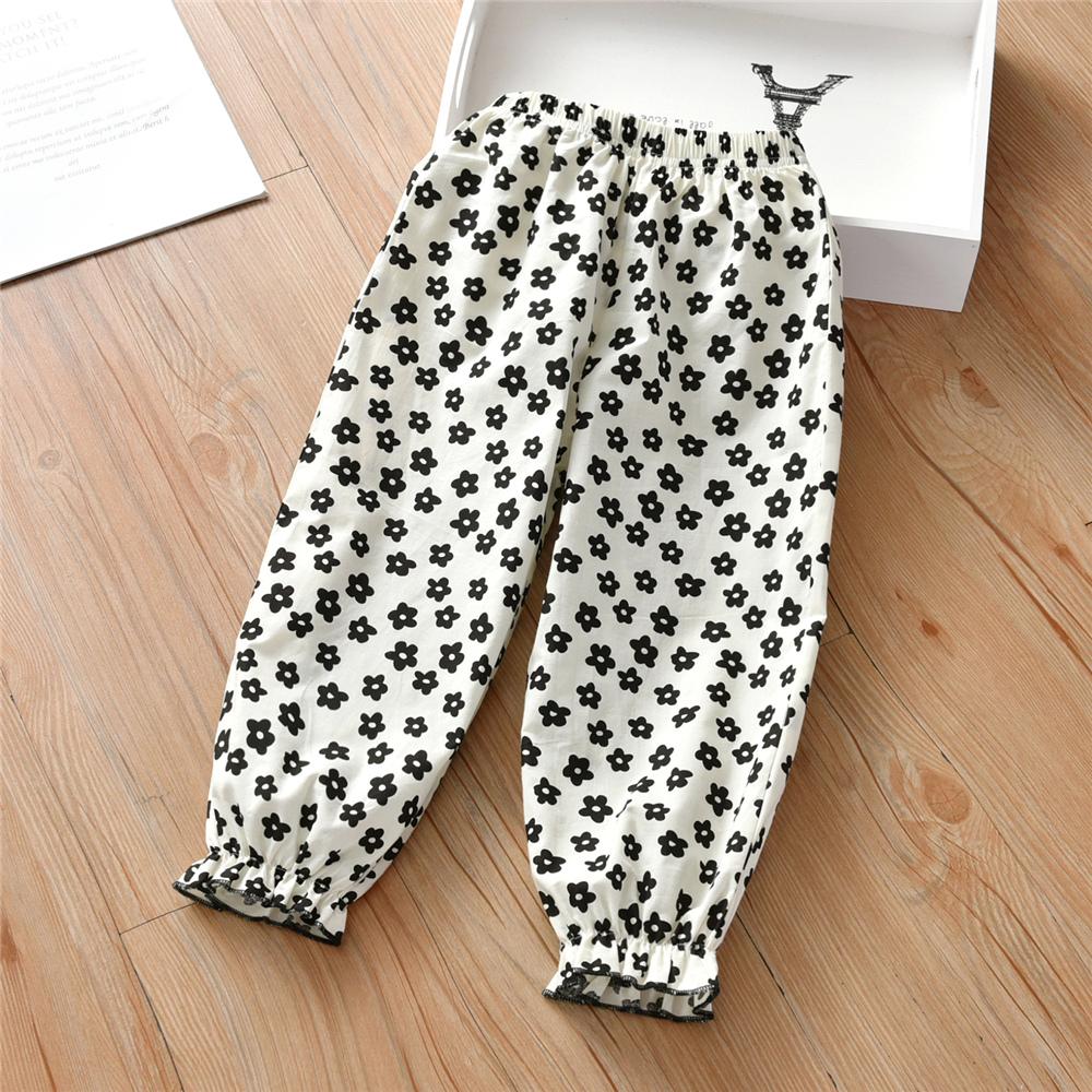 Girls Floral Printed Fashion Pants kids clothing wholesale