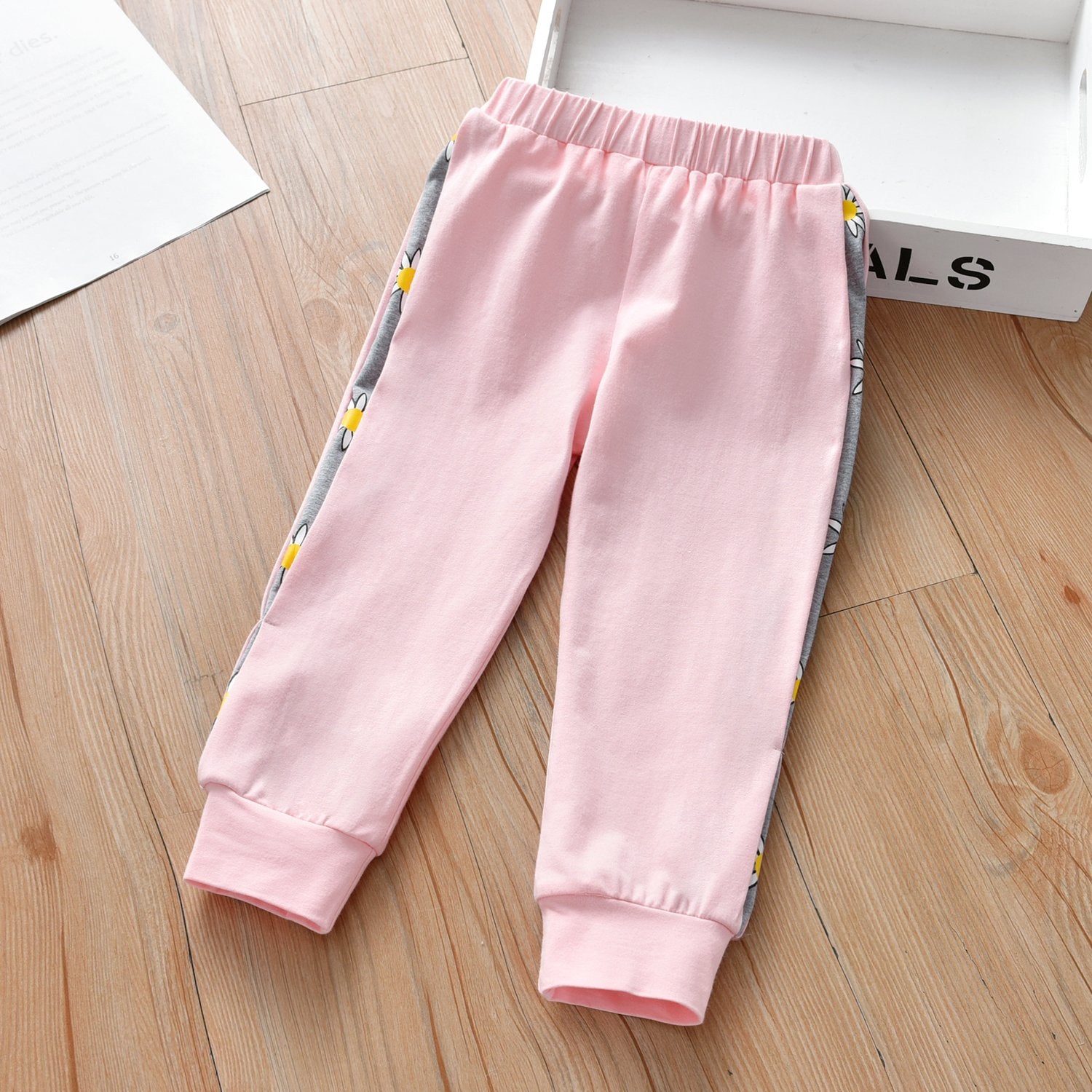 Girls Floral Printed Fashion Toddler Pants kids wholesale clothing