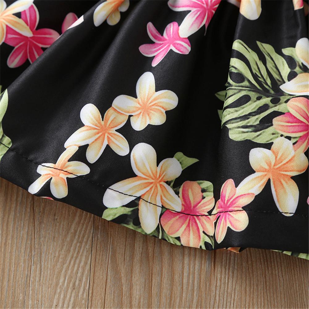 Girls Floral Printed Skirt quality children's clothing wholesale