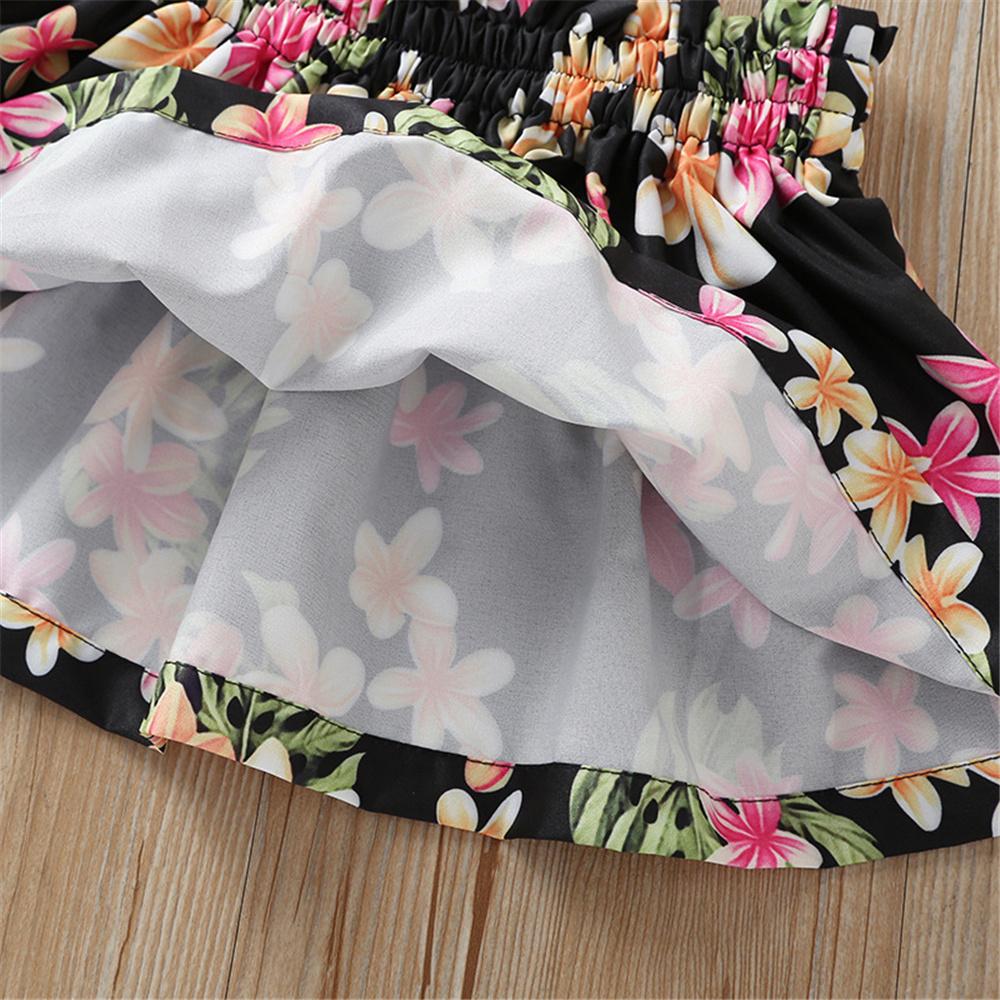 Girls Floral Printed Skirt quality children's clothing wholesale