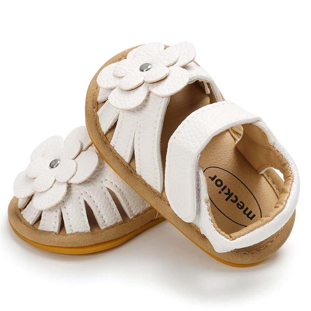 Baby Girls Flower Magic Tape Sandals Wholesale Children Shoes
