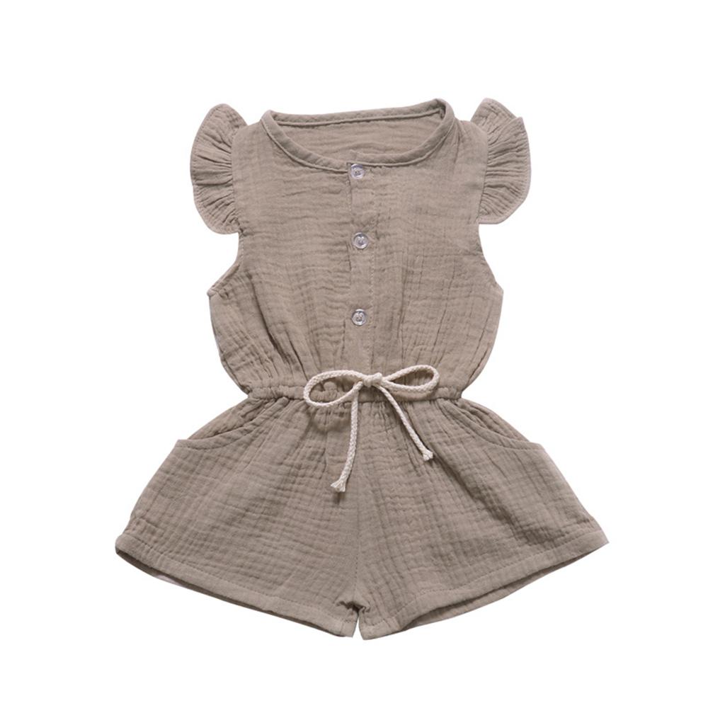 Girls Flying Sleeve Solid Color Cardigan Romper wholesale children's boutique clothing suppliers usa