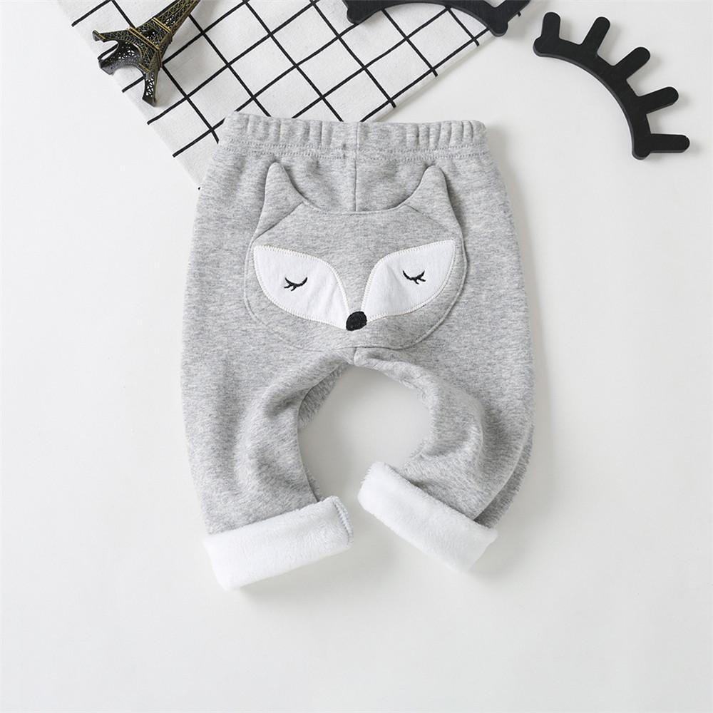 Girls Fox 3D Animal Warm Trousers