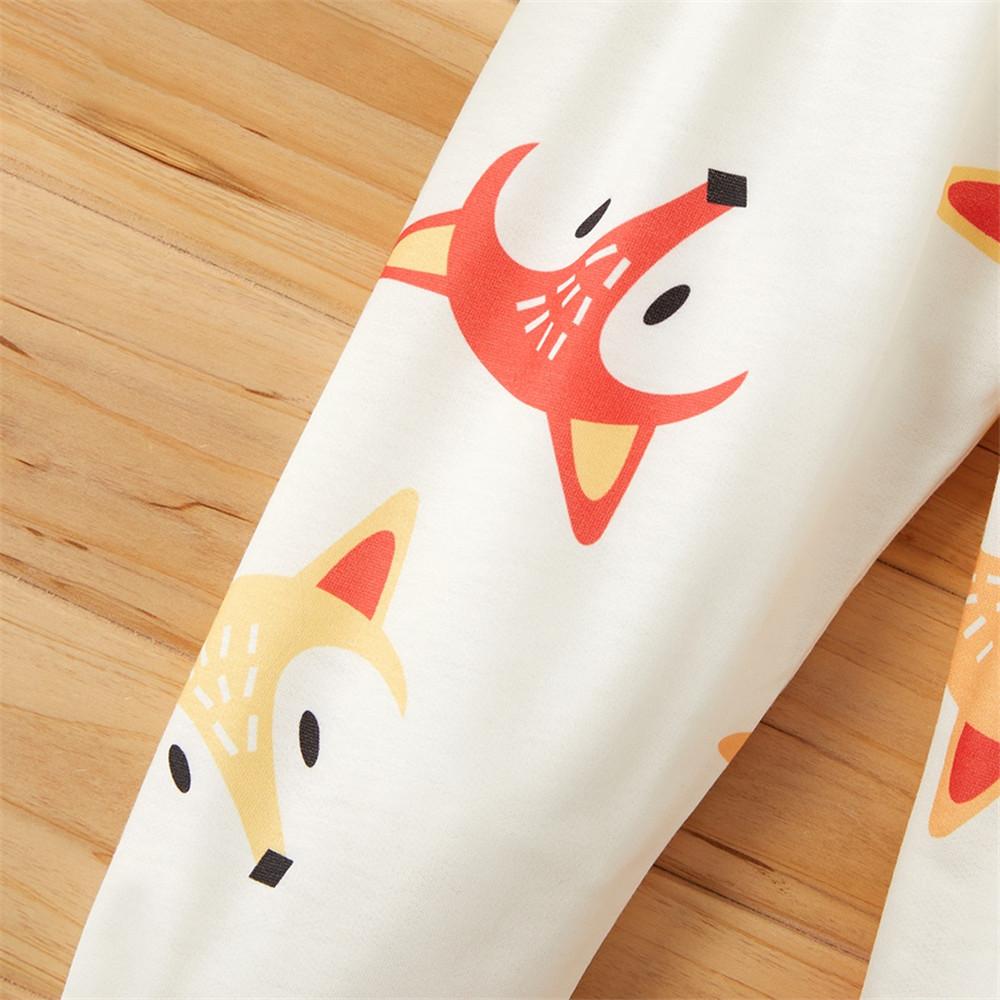 Baby Unisex Fox Animal Pinted Pants