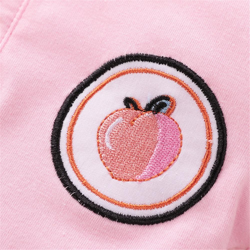 Baby Unisex Fruit Embroidery Short Sleeve Lapel Romper bulk baby clothes