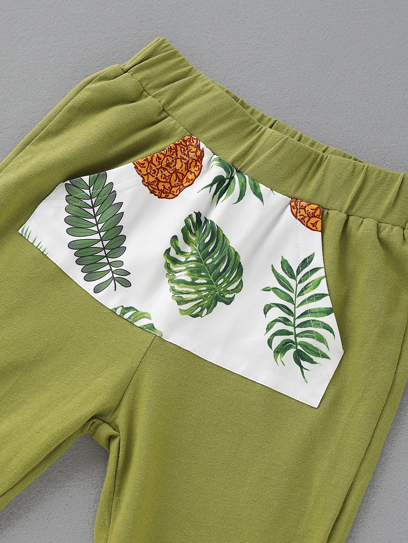 Girls Fruit Printed Long Sleeve Top & Pants kids wholesale clothing