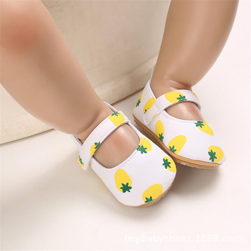 Baby Girls Fruit Printed Magic Tape Shoes wholesale kids shoes