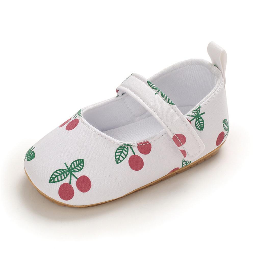 Baby Girls Fruit Printed Magic Tape Shoes wholesale kids shoes