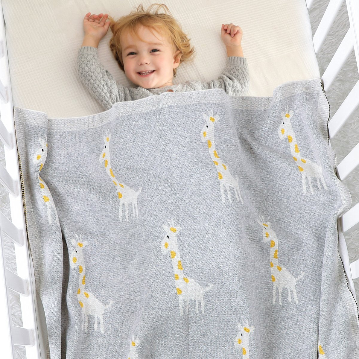 Giraffe Jacquard Blanket For Babies And Toddlers Baby Clothes Wholesale