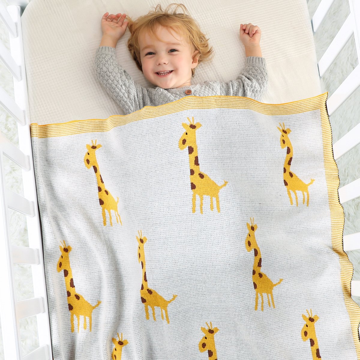 Giraffe Jacquard Blanket For Babies And Toddlers Baby Clothes Wholesale