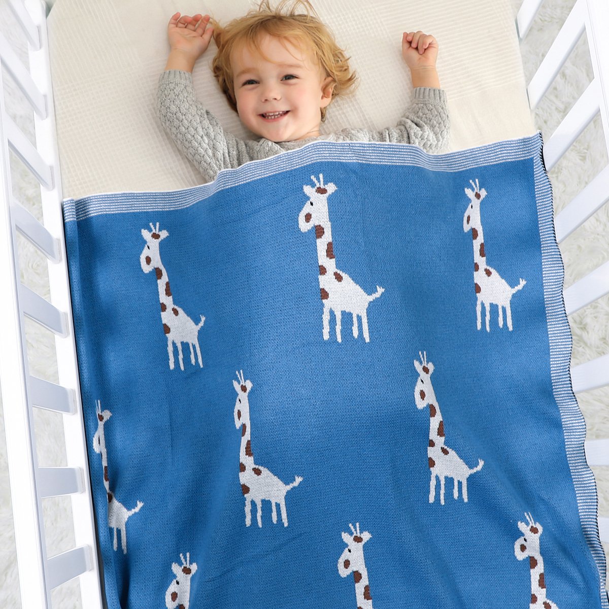 Giraffe Jacquard Blanket For Babies And Toddlers Baby Clothes Wholesale