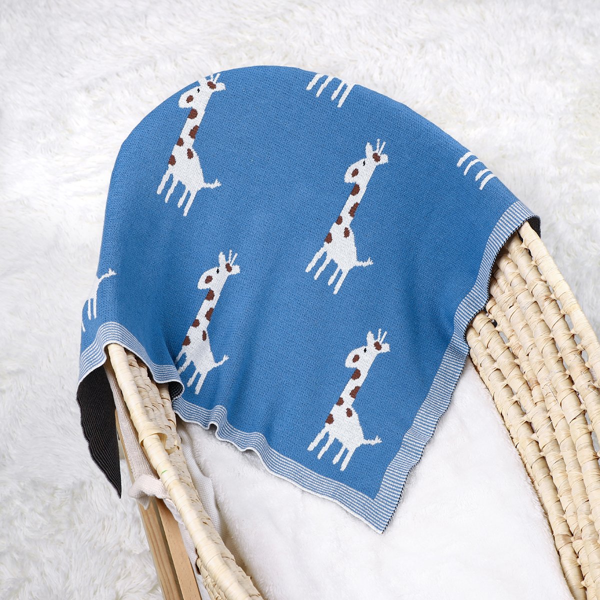 Giraffe Jacquard Blanket For Babies And Toddlers Baby Clothes Wholesale