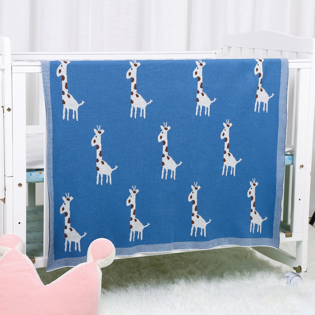 Giraffe Jacquard Blanket For Babies And Toddlers Baby Clothes Wholesale