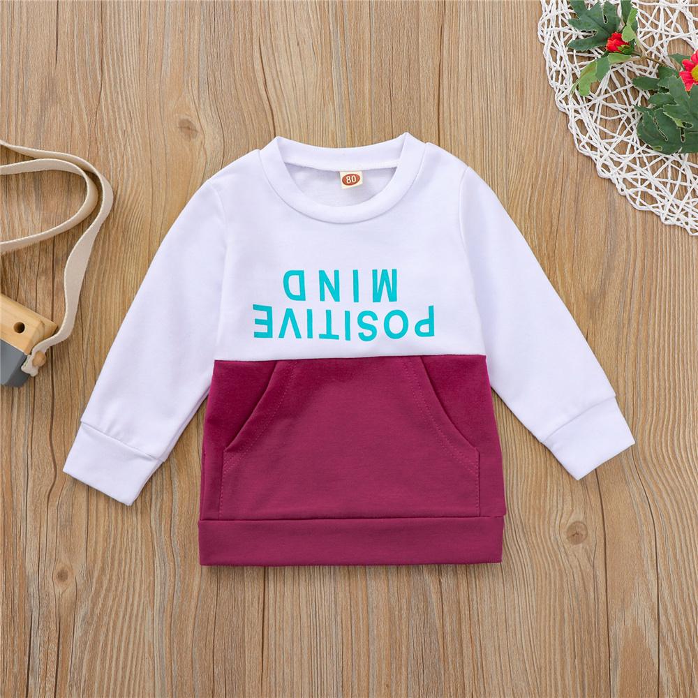 Girls Long Sleeve Casual Letter T-Shirts kids wholesale clothing