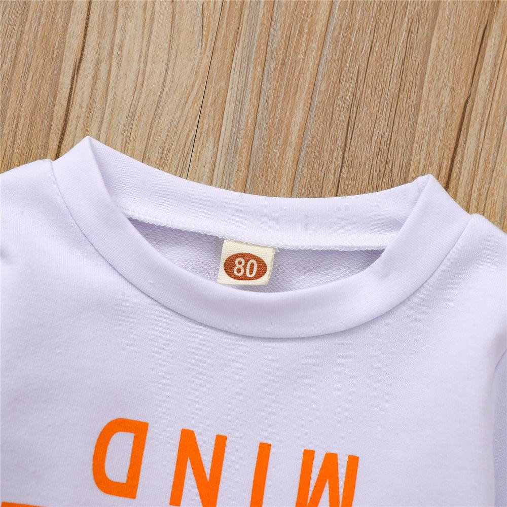 Girls Long Sleeve Casual Letter T-Shirts kids wholesale clothing