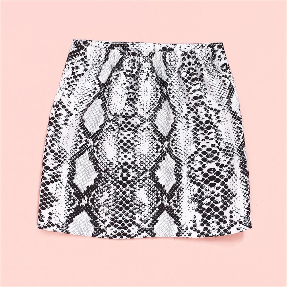 Girls Skirts Snake Print Short Skirt Kids Wholesale Clothing