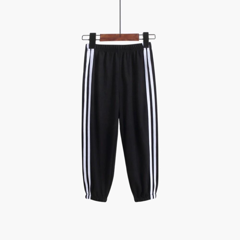 Girls Striped Strapped Sports Trousers Girls Clothes Wholesale