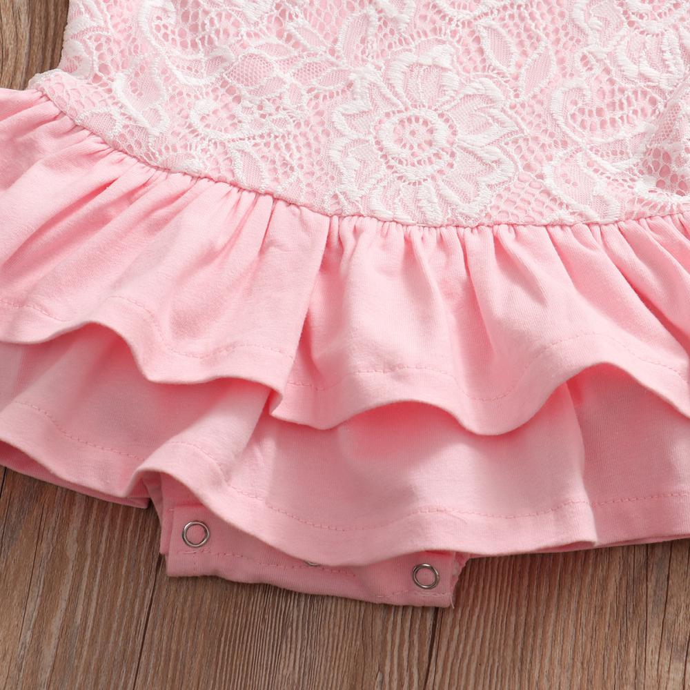 Girls Summer Girls' Solid Lace One Piece Wholesale Girl Clothing