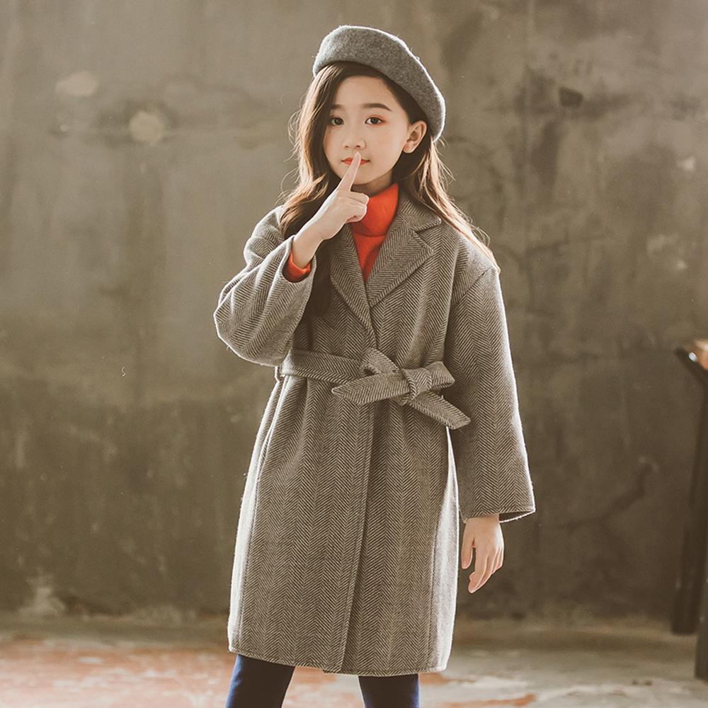 Girls Woolen Coat Winter Korean Children'S Woolen Coat Wholesale Kids Clothing