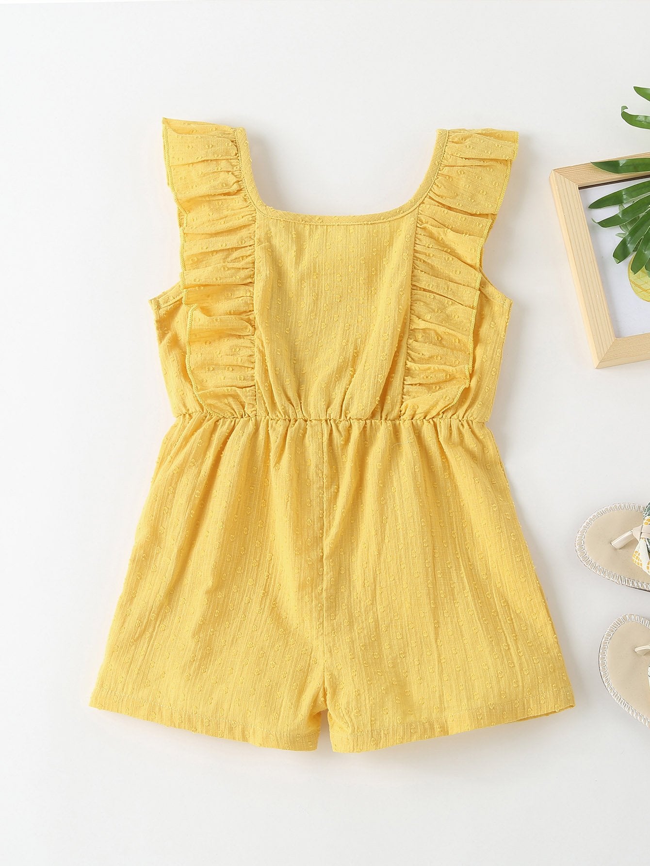 Girls' Jumpsuit Yellow Baby Girl Boutique Clothing Wholesale