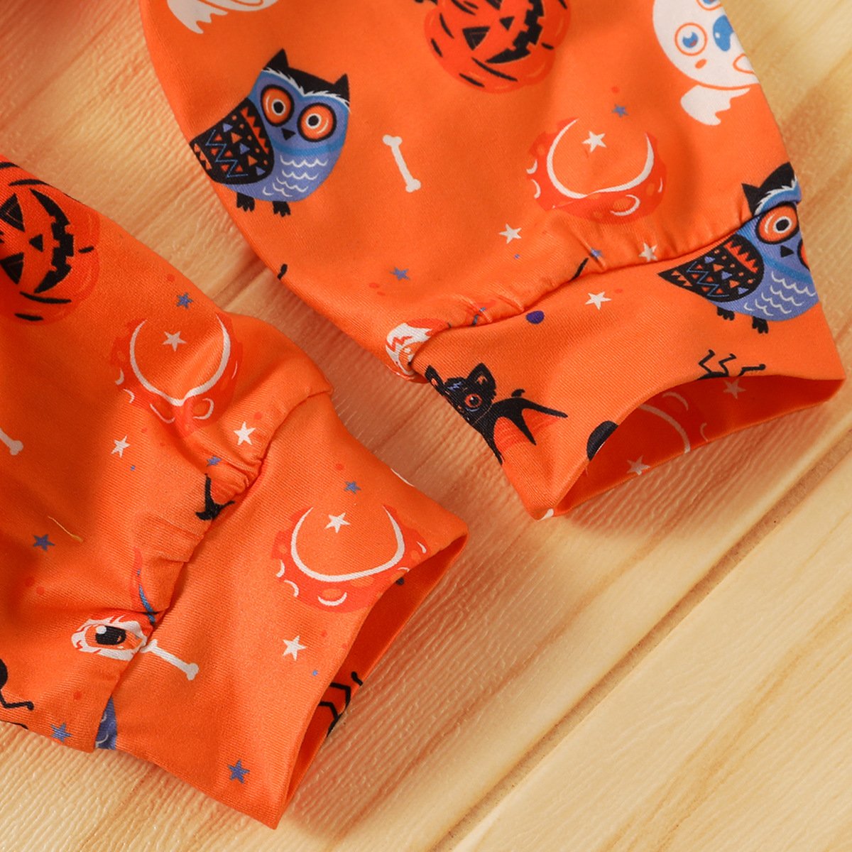 Baby Halloween Hooded Cartoon Letter Printed Top & Pants baby clothes wholesale distributors