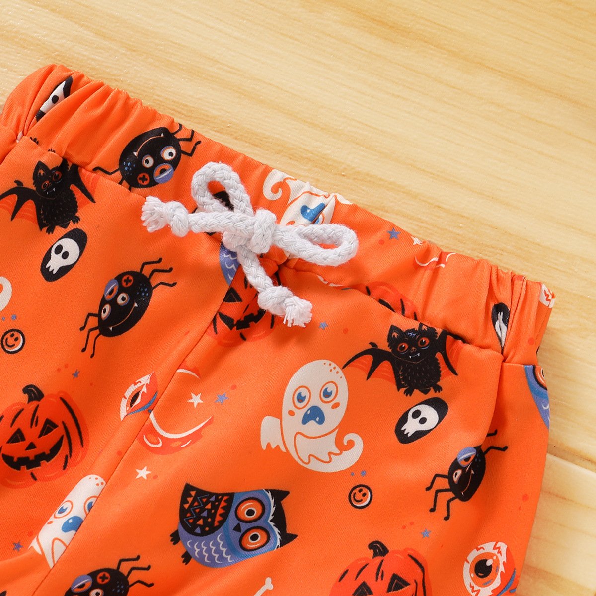 Baby Halloween Hooded Cartoon Letter Printed Top & Pants baby clothes wholesale distributors