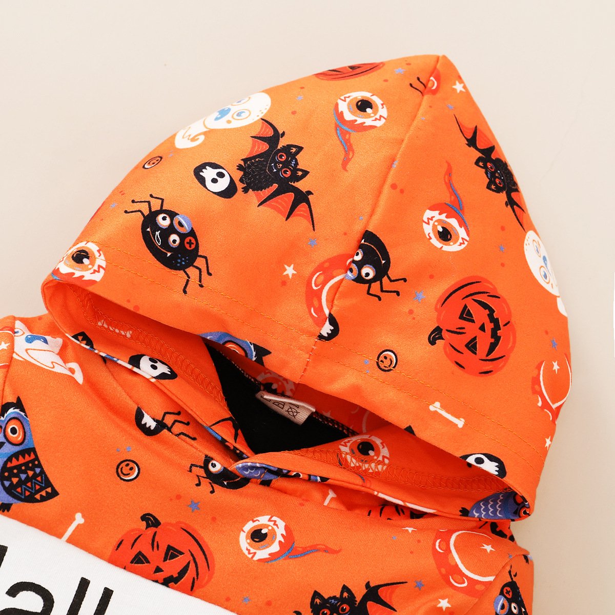 Halloween Long Sleeve Printed Hooded Top & Pants wholesale childrens clothing