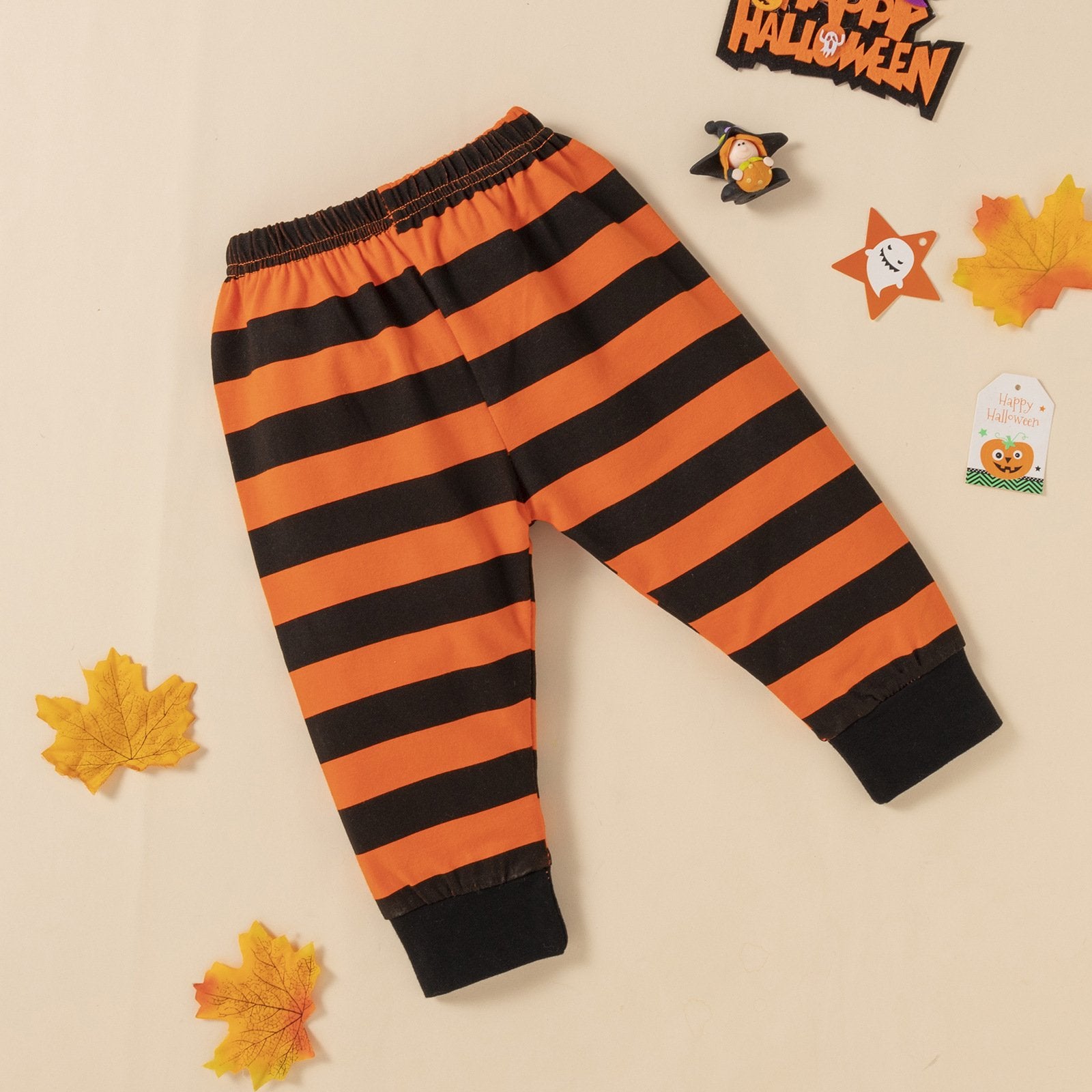 Boys Halloween Long Sleeve T-shirt & Striped Pants wholesale kids boutique clothing