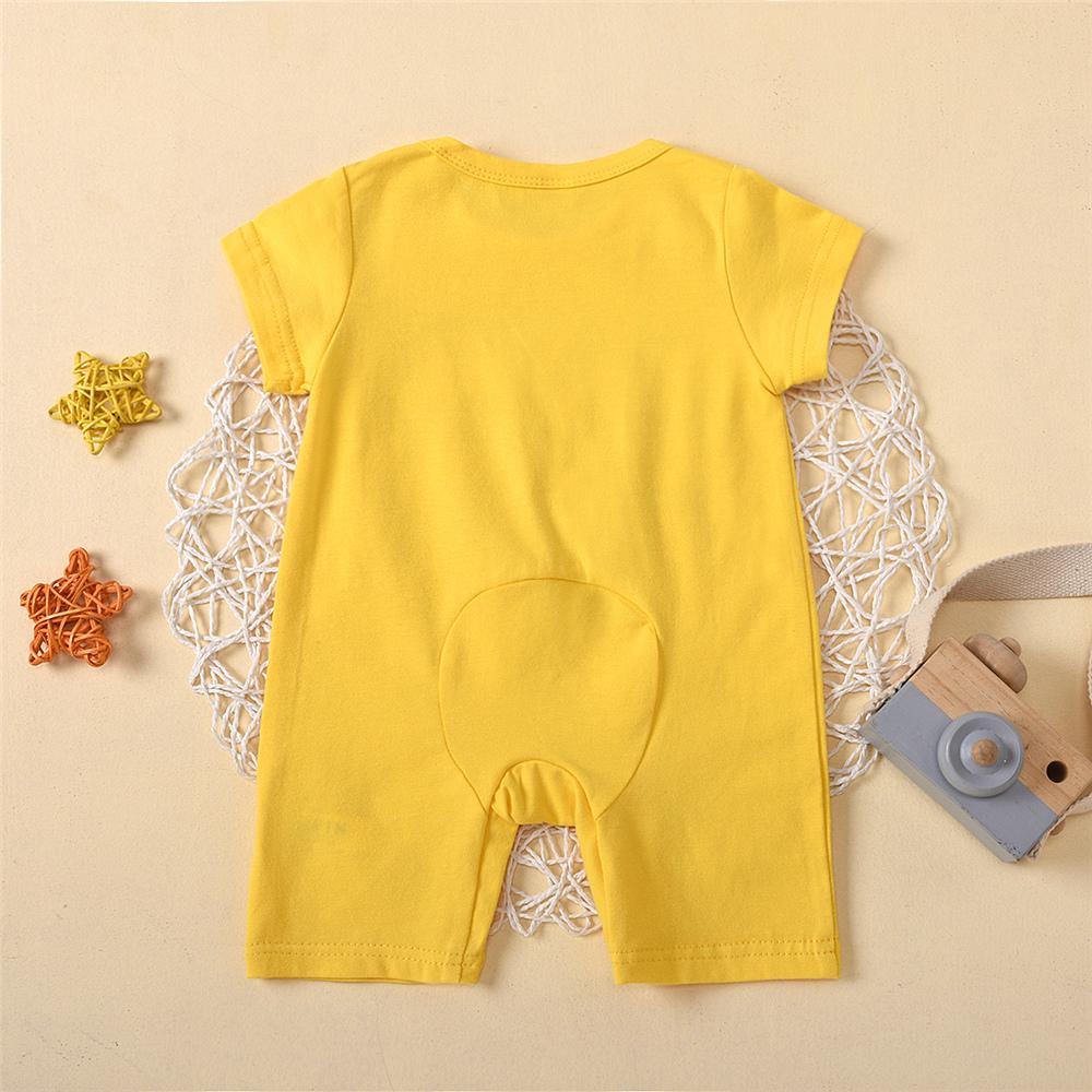 Baby Unisex Happy Short Sleeve Romper Baby Boutique Clothes Wholesale