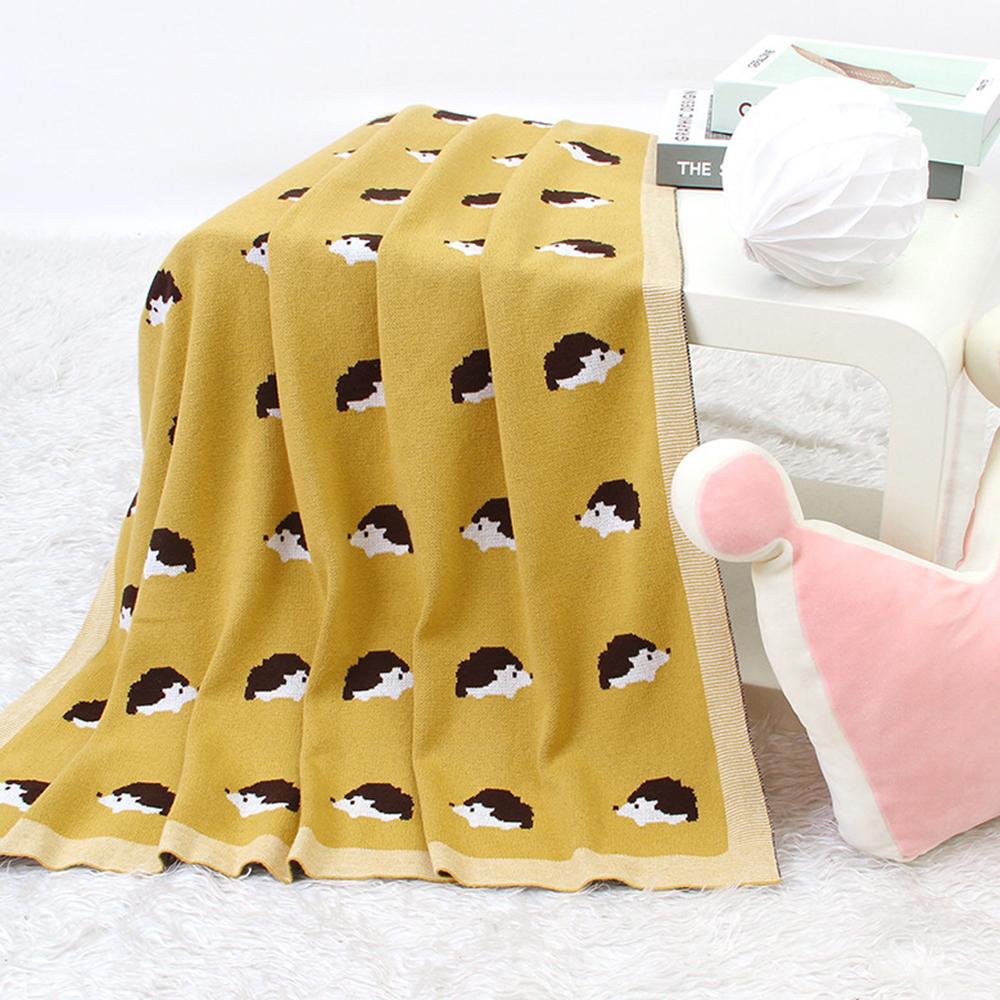 Baby Hedgehog Cartoon Knitted Baby Blankets Wholesalers
