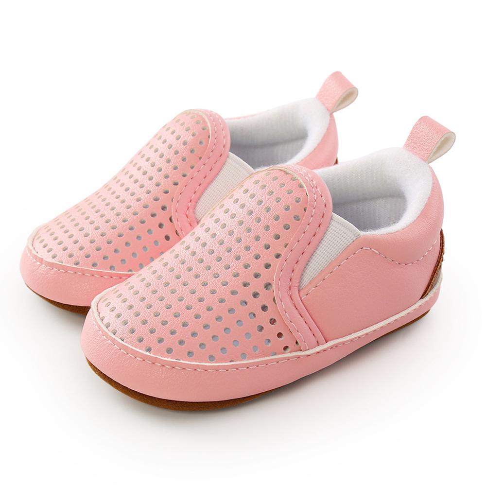 Unisex Hollow Out Slip-on Soft Solid Flats Baby Shoes Wholesale