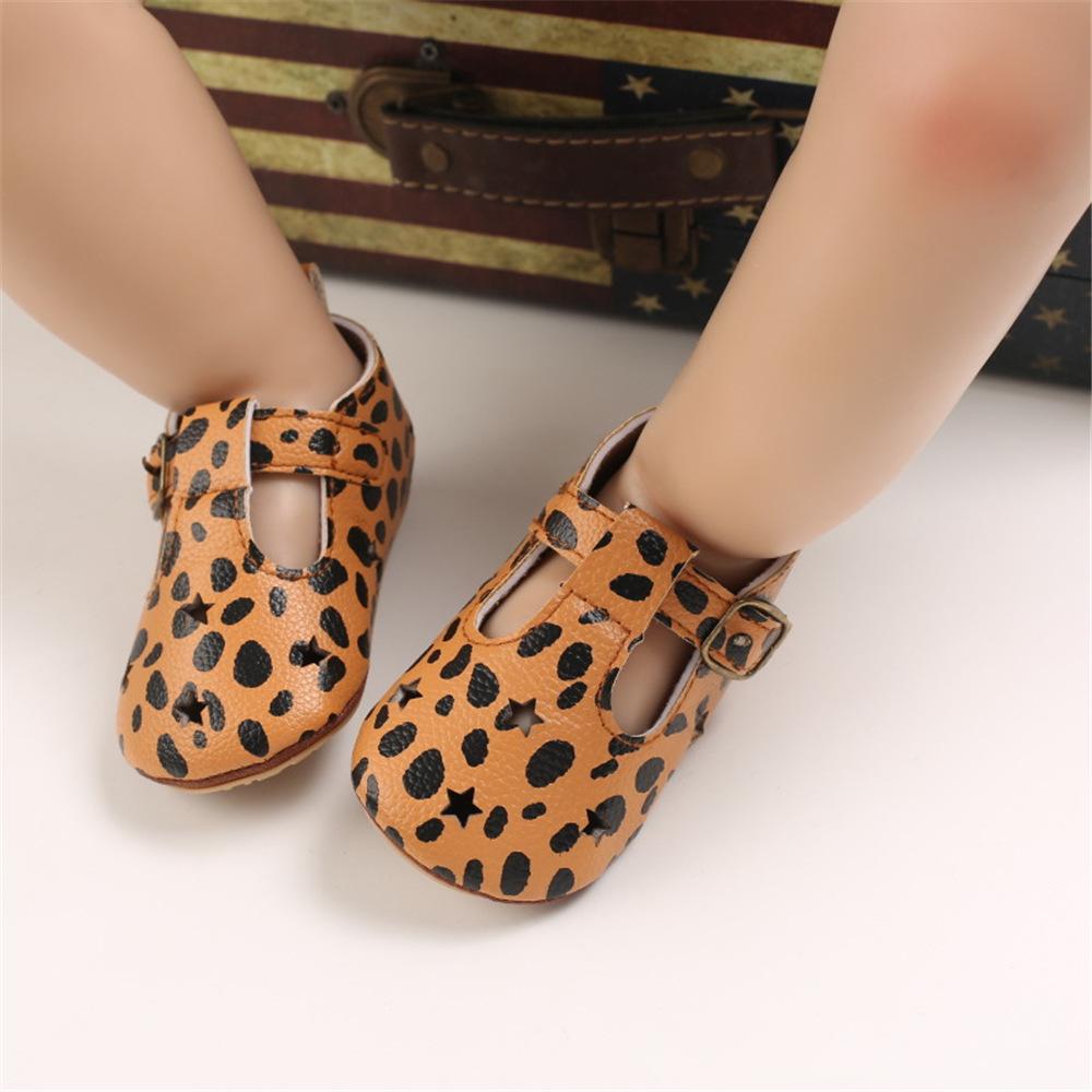 Baby Girls Hollow Out Star Leopard Adjust Buckle Sandals Kids Shoes Wholesale Suppliers