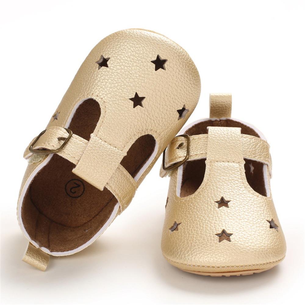 Baby Girls Hollow Out Star Leopard Adjust Buckle Sandals Kids Shoes Wholesale Suppliers