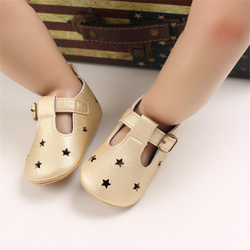 Baby Girls Hollow Out Star Leopard Adjust Buckle Sandals Kids Shoes Wholesale Suppliers