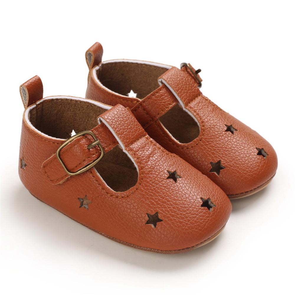 Baby Girls Hollow Out Star Leopard Adjust Buckle Sandals Kids Shoes Wholesale Suppliers