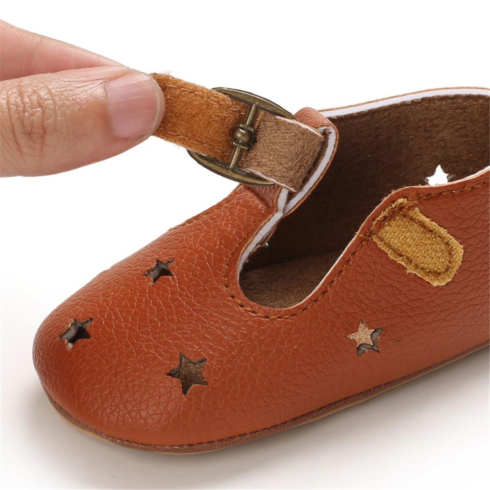 Baby Girls Hollow Out Star Leopard Adjust Buckle Sandals Kids Shoes Wholesale Suppliers