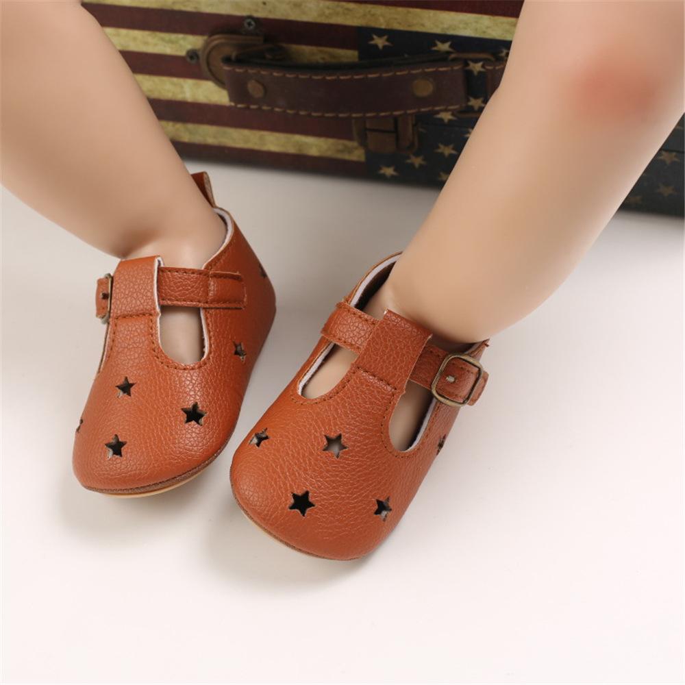 Baby Girls Hollow Out Star Leopard Adjust Buckle Sandals Kids Shoes Wholesale Suppliers