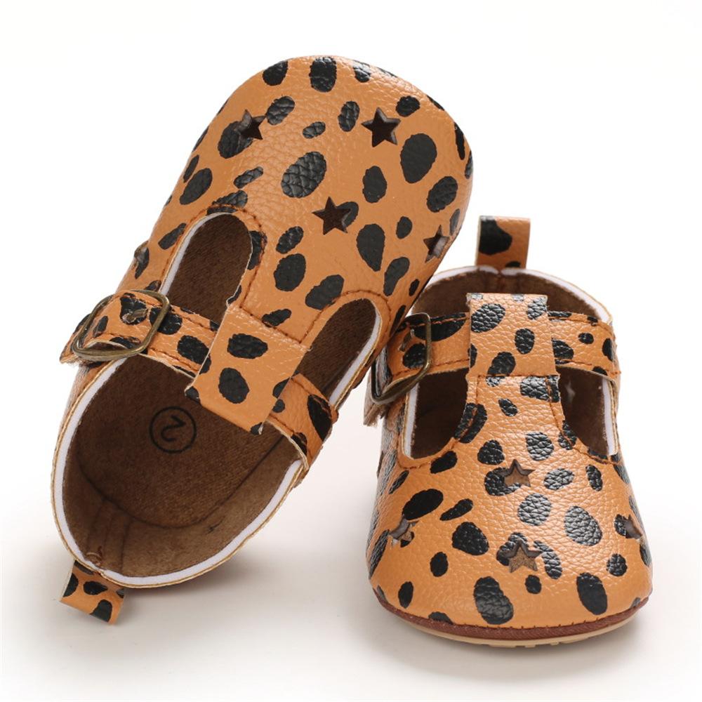 Baby Girls Hollow Out Star Leopard Adjust Buckle Sandals Kids Shoes Wholesale Suppliers