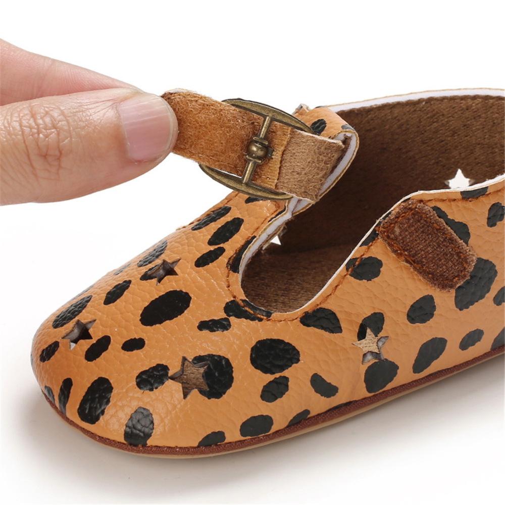 Baby Girls Hollow Out Star Leopard Adjust Buckle Sandals Kids Shoes Wholesale Suppliers