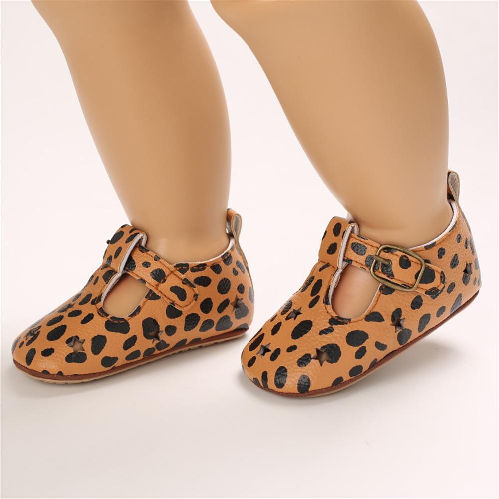 Baby Girls Hollow Out Star Leopard Adjust Buckle Sandals Kids Shoes Wholesale Suppliers