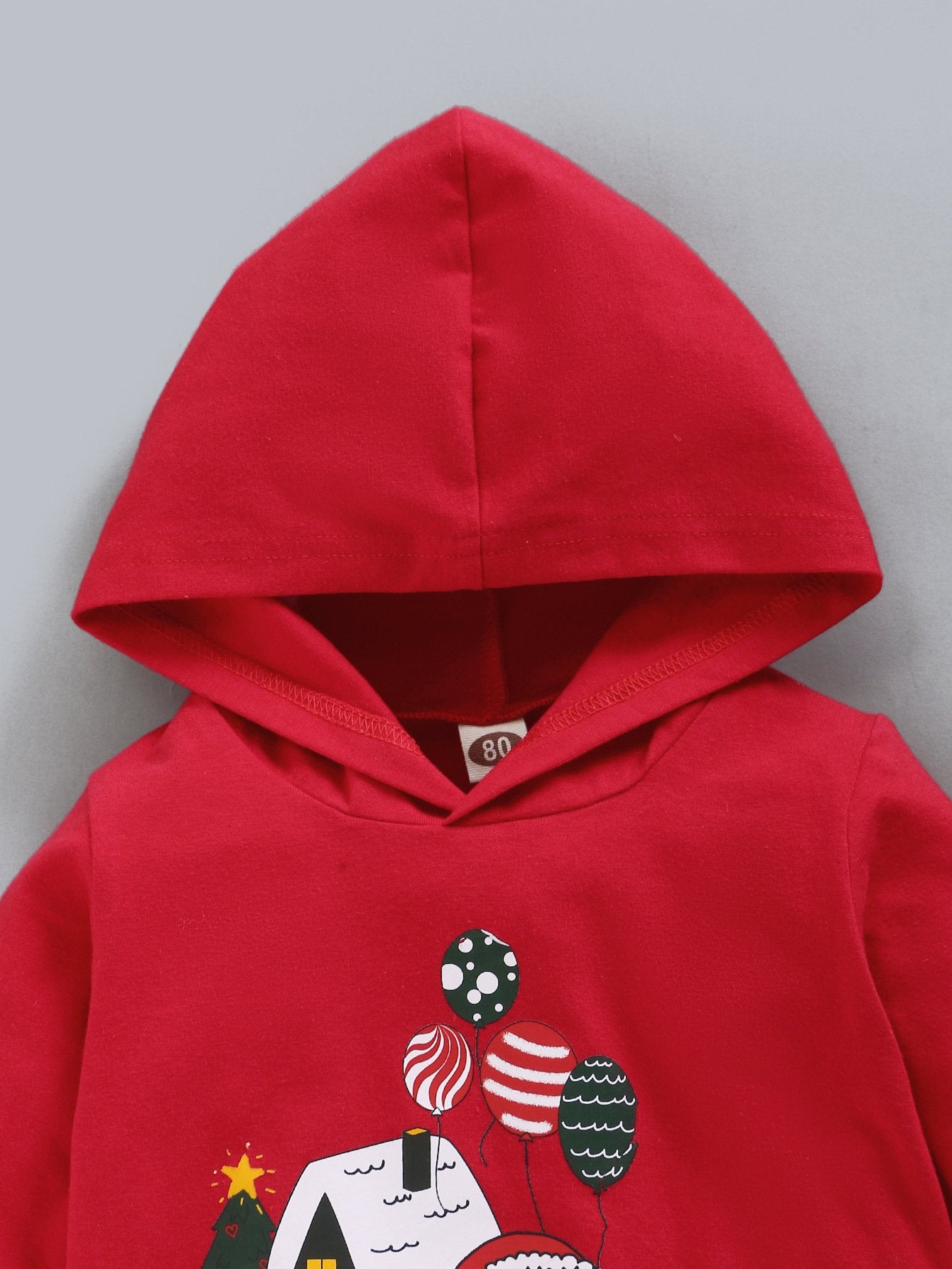 Baby Hooded Long Sleeve  Christmas Letter Top & Pants wholesale baby clothes usa