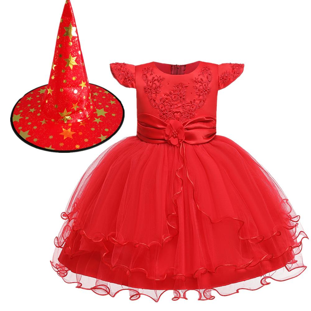 Christmas Little Witch Performance Dress With Hat