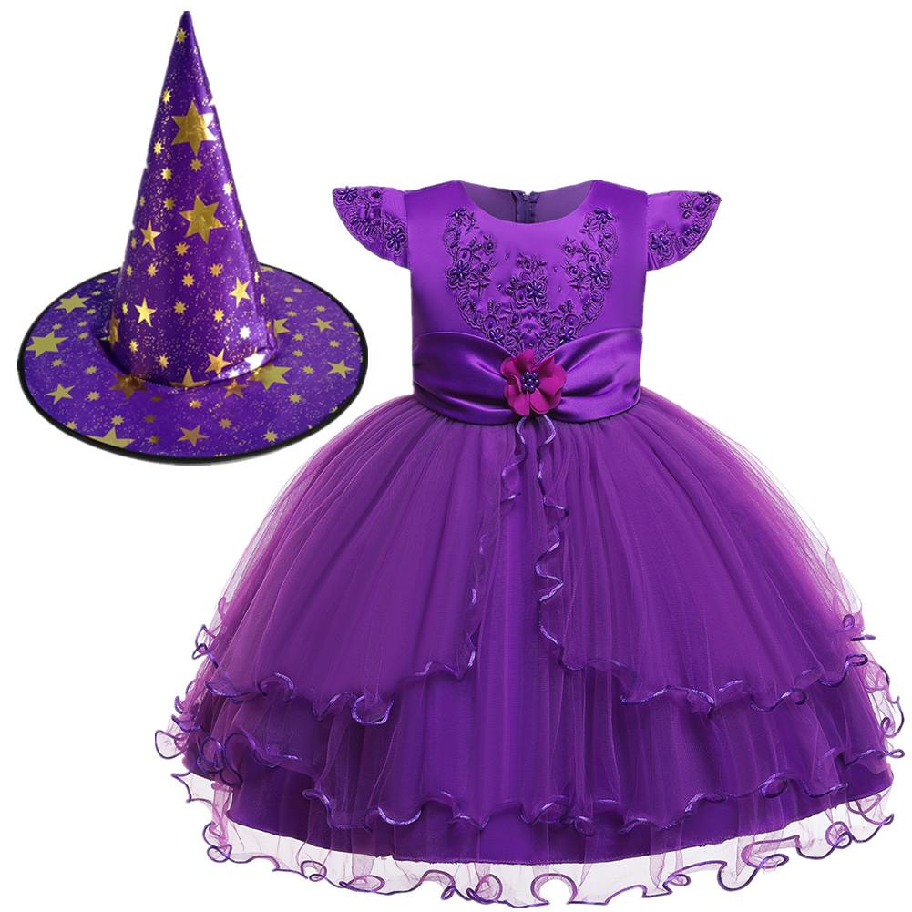 Christmas Little Witch Performance Dress With Hat